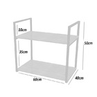 Prateleira Industrial Parede Ou Suspensa Aço E Madeira 50x40x