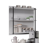 Prateleira Industrial Tripla Cozinha Suspenso De Parede Emi 7