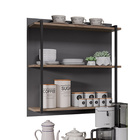 Prateleira Industrial Tripla Cozinha Suspenso Painel Emi 70 5