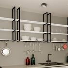 Prateleira Industrial Tripla Teto Ou Parede 80cm Pb Un