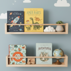 Prateleira Infantil De Madeira Para Livros Dulce Slim 40cm