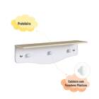 Prateleira Infantil Encanto Com Cabideiro Carvalho Araguaia/b