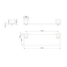 Prateleira Inox Cromado Premium Pr4015  Cromado