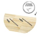 Prateleira Invisível De Madeira Pinus Para Parede - Stolf