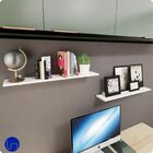 Prateleira Invisível Plus 15cm Mdf Madeira Branca Alta Capaci