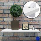 Prateleira Invisível Plus 15cm Mdf Madeira Branca Alta Capaci