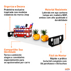 Prateleira Jeep Willys Decorativa Em Mdf 20x60cm - Wp Connect
