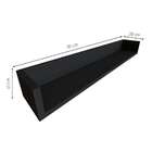 Prateleira Kitcubos Preta 90 Cm