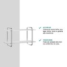 Prateleira Lavanderia Branca E Tubos Cromados Carraro