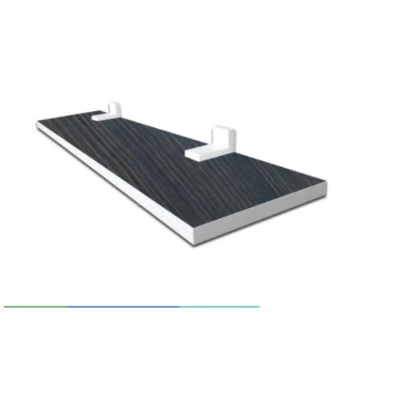 Prateleira Linha Furta-cor Com Borda De Pvc Branco 25x20cm