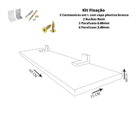 Prateleira Linha Furta-cor Em Mdf Com Borda De Pvc Branco 60x