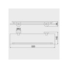 Prateleira Lorenzetti Loren Loft 2030 C82 Cromada