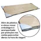 Prateleira Madeira De Pino 60x20 Suporte Invisível