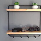 Prateleira Madeira Ferro Suspensa