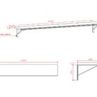 Prateleira Madeira Maciça  Decorativa Em Pinus 20x120cm