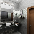 Prateleira Mdf Decorativa Lavabo Organizador Objeto Preto