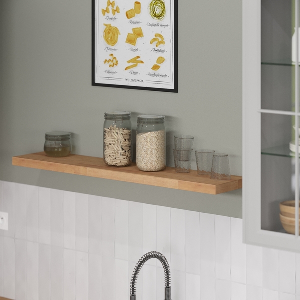 Prateleira MDF Marrom 3,8x115x23,5cm Spaceo