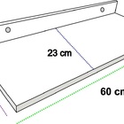 Prateleira Mdf Organizadora Parede 60x25 Branco