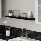 Prateleira MDF Preto 3,8x115x23,5cm Spaceo