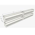 Prateleira Montessoriana P/ Livros 60cm - Branco C/ 4 Un