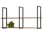 Prateleira Multifuncional Metal Madeira Aurora G Casa Chick