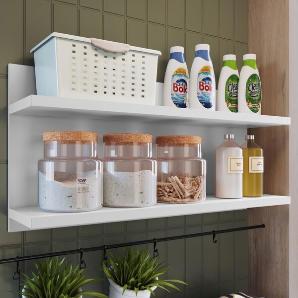 Prateleira Multiuso Branco Pr 024 - Completa Móveis