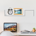 Prateleira Multiuso Em Desnível Formato Zig Zag - Branco