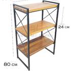 Prateleira Multiuso Ferro Madeira Estilo Industrial Promoção