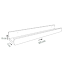 Prateleira Multiuso Para Temperos C/ 80cm Em Mdf - Madeirado