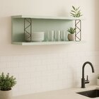 Prateleira Nicho Aramado Iluminata  Verde Mint