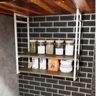 Prateleira Nicho Estilo Industrial Suspensa Teto Parede Cozin