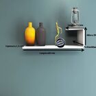 Prateleira/nicho Flutuante 60x20 Cms Com Suporte Incluso  Dec