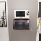 Prateleira Nicho Forno Eletrico Microondas Dupla 60cm Branco