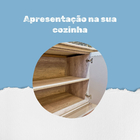 Prateleira Nicho Forno Eletrico Microondas Dupla 60cm Branco