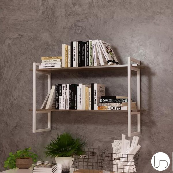 Prateleira Nicho Industrial Branco Suporte Quarto Cozinha Esc