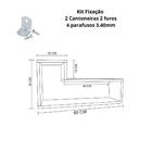 Prateleira Nicho L Branco Em Mdf