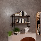 Prateleira Nicho Teto Ou Parede Preto Fosco Mdf Amadeirado 12