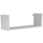 Prateleira Nicho U 50x15x10p Branco Mdf Dvd Livro