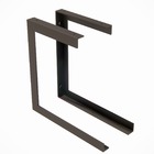 Prateleira Organizador Madeira Industrial Dupla 60cm Preto