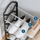 Prateleira Organizadora De Calçados 4 Andares Multiuso Sapate