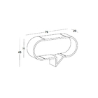 Prateleira Oval Cartoon Em Mdf - Laca Fosco Vermelho