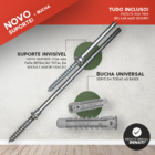 Prateleira Painel Pinus Sem Nós 15mm 90x20 Com Suporte Invisí