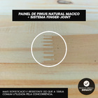 Prateleira Painel Pinus Sem Nós 15mm 90x20 Com Suporte Invisí