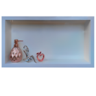 Prateleira Para Banheiro De Porcelanato Branco Polido 60x32