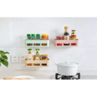 Prateleira Para Banheiro Ou Cozinha Em Plástico Com  Adesivo