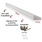 Prateleira Para Cds Dvds Coleção Mdf Branco 8 Peças 90cm