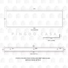 Prateleira Para Cozinha Gourmet 50 Cm Aço Inox 304 Guará Ping