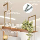 Prateleira Para Cozinha Suspensa 100% Mdf Cinamomo