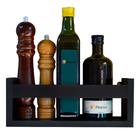 Prateleira Para Cozinha Utensílios Temperos Preta