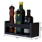 Prateleira Para Cozinha Utensílios Temperos Preta